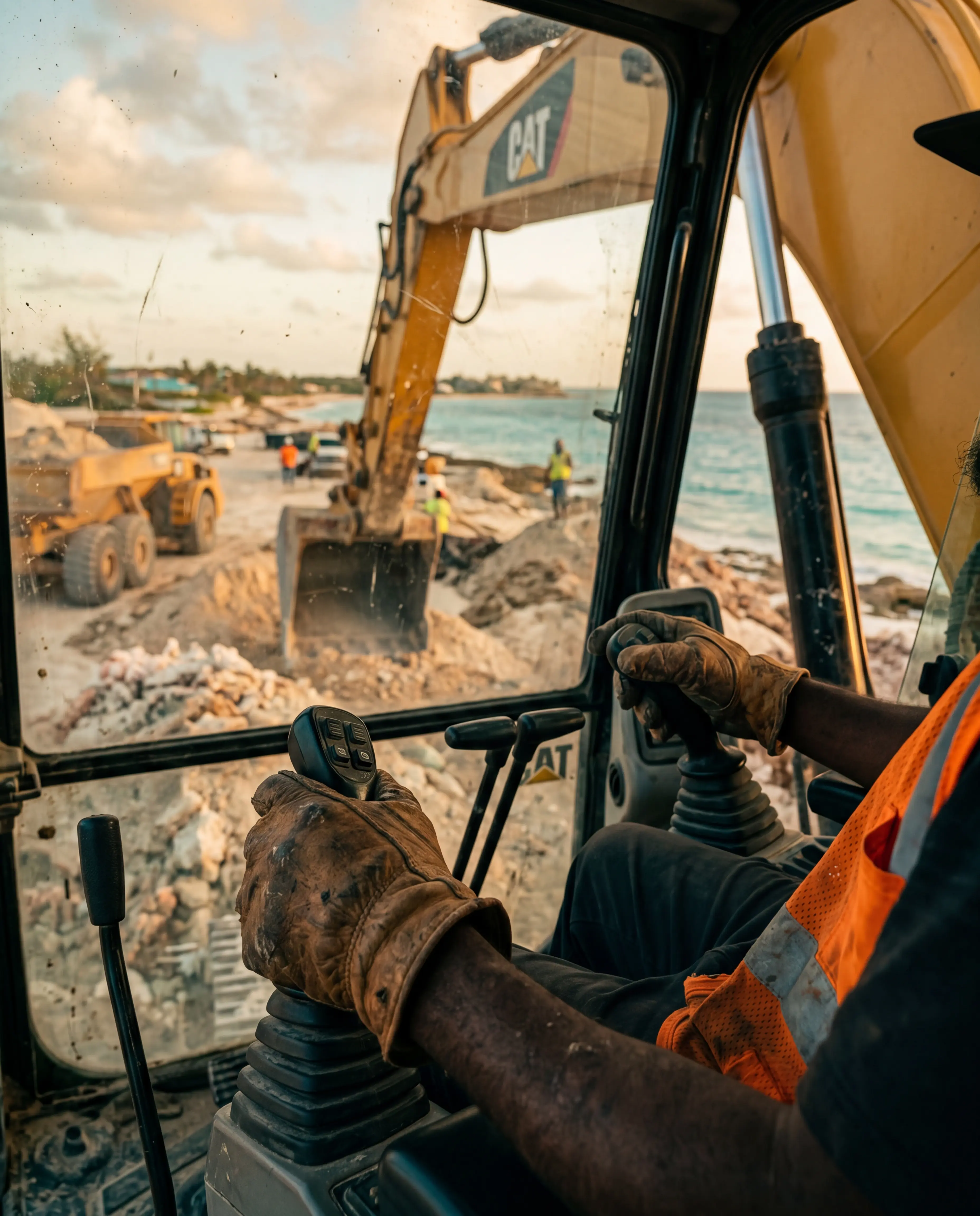 Operator, hands on controls